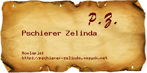 Pschierer Zelinda névjegykártya